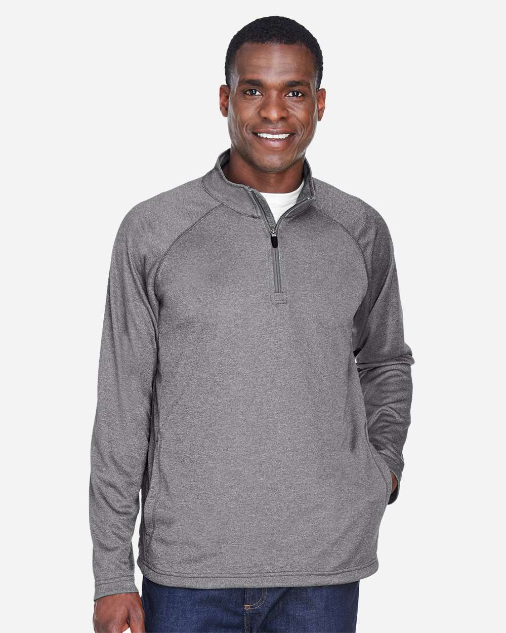 Devon & Jones-DG440-Men's Stretch Tech-Shell® Compass Quarter-Zip Pullover - Image 14