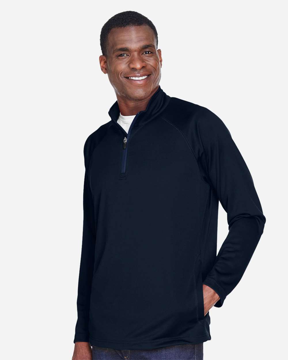 Devon & Jones-DG440-Men's Stretch Tech-Shell® Compass Quarter-Zip Pullover - Image 25