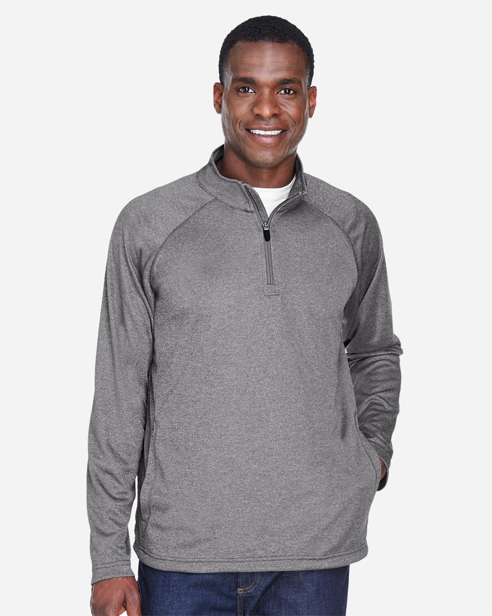 Devon & Jones-DG440-Men's Stretch Tech-Shell® Compass Quarter-Zip Pullover - Image 6