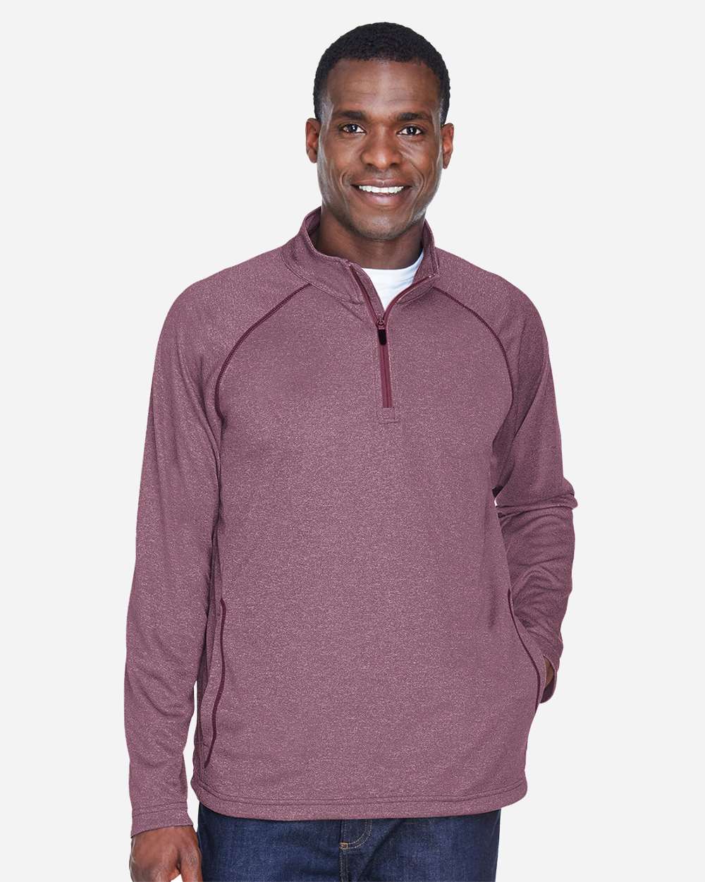 Devon & Jones-DG440-Men's Stretch Tech-Shell® Compass Quarter-Zip Pullover - Image 9