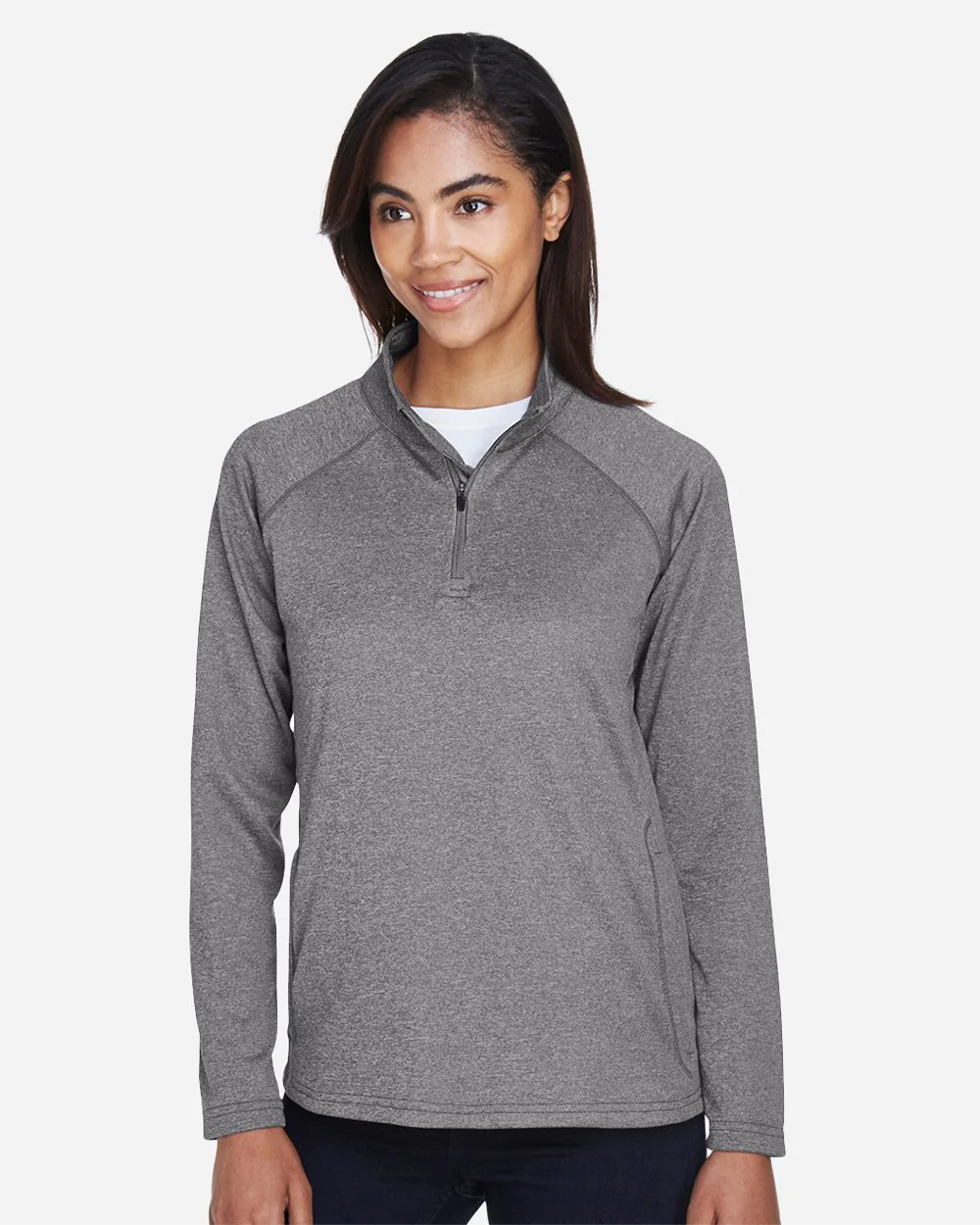 Devon & Jones-DG440W-Women's Stretch Tech-Shell® Compass Quarter-Zip Pullover - Image 6