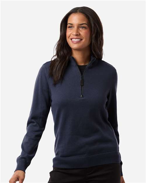 Devon & Jones-DG446W-Women's New Classics Quarter-Zip Sweater - Image 11