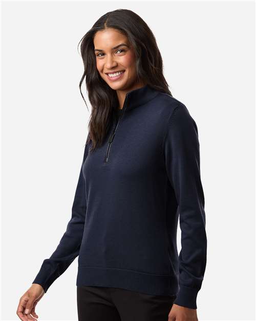 Devon & Jones-DG446W-Women's New Classics Quarter-Zip Sweater - Image 12