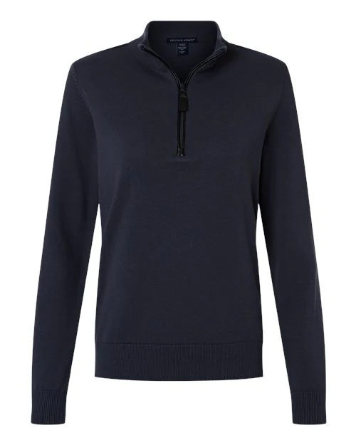 Devon & Jones-DG446W-Women's New Classics Quarter-Zip Sweater - Image 4
