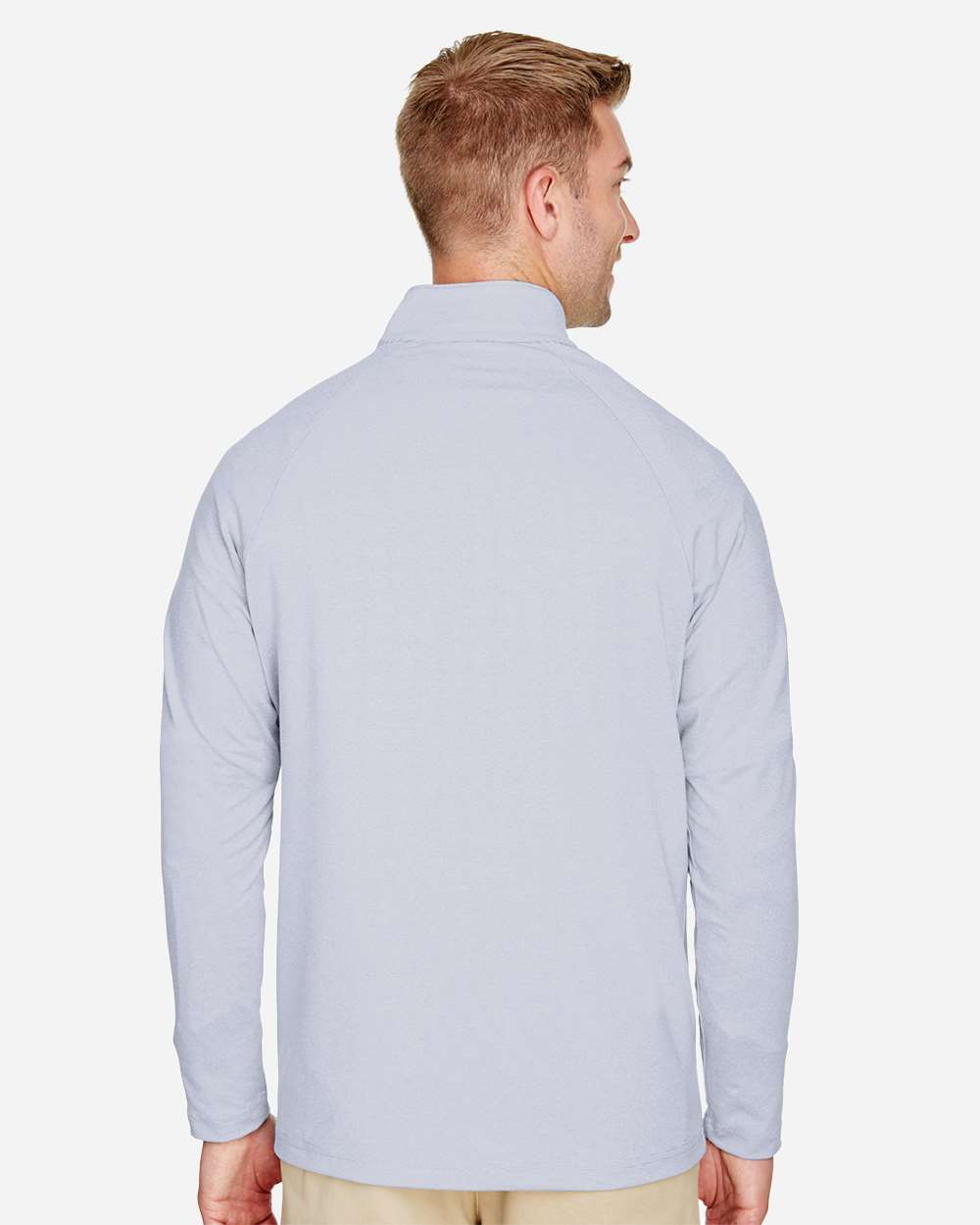 Devon & Jones-DG480-Men's CrownLux Performance® Clubhouse Micro-Stripe Quarter-Zip Pullover - Image 16