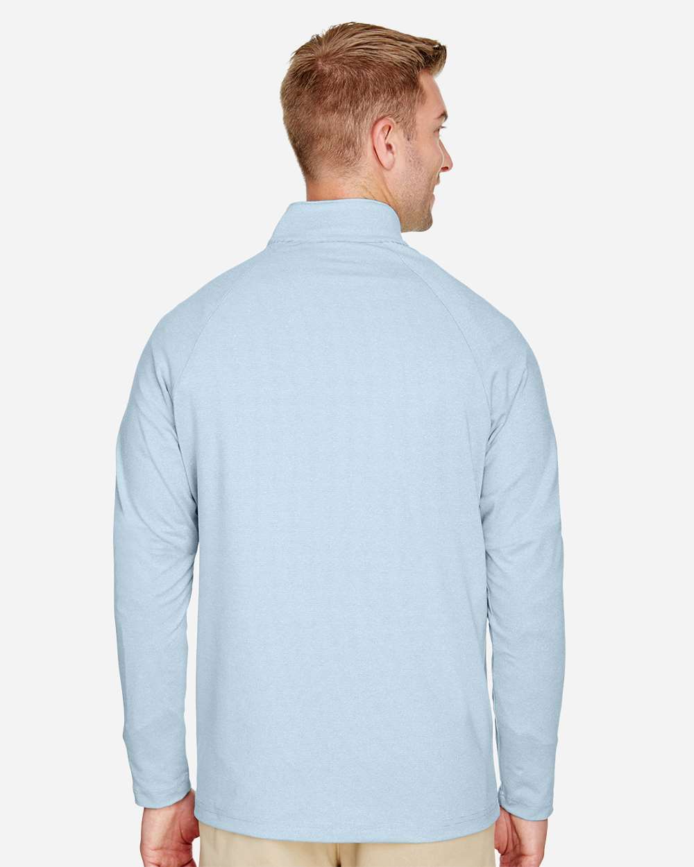 Devon & Jones-DG480-Men's CrownLux Performance® Clubhouse Micro-Stripe Quarter-Zip Pullover - Image 21