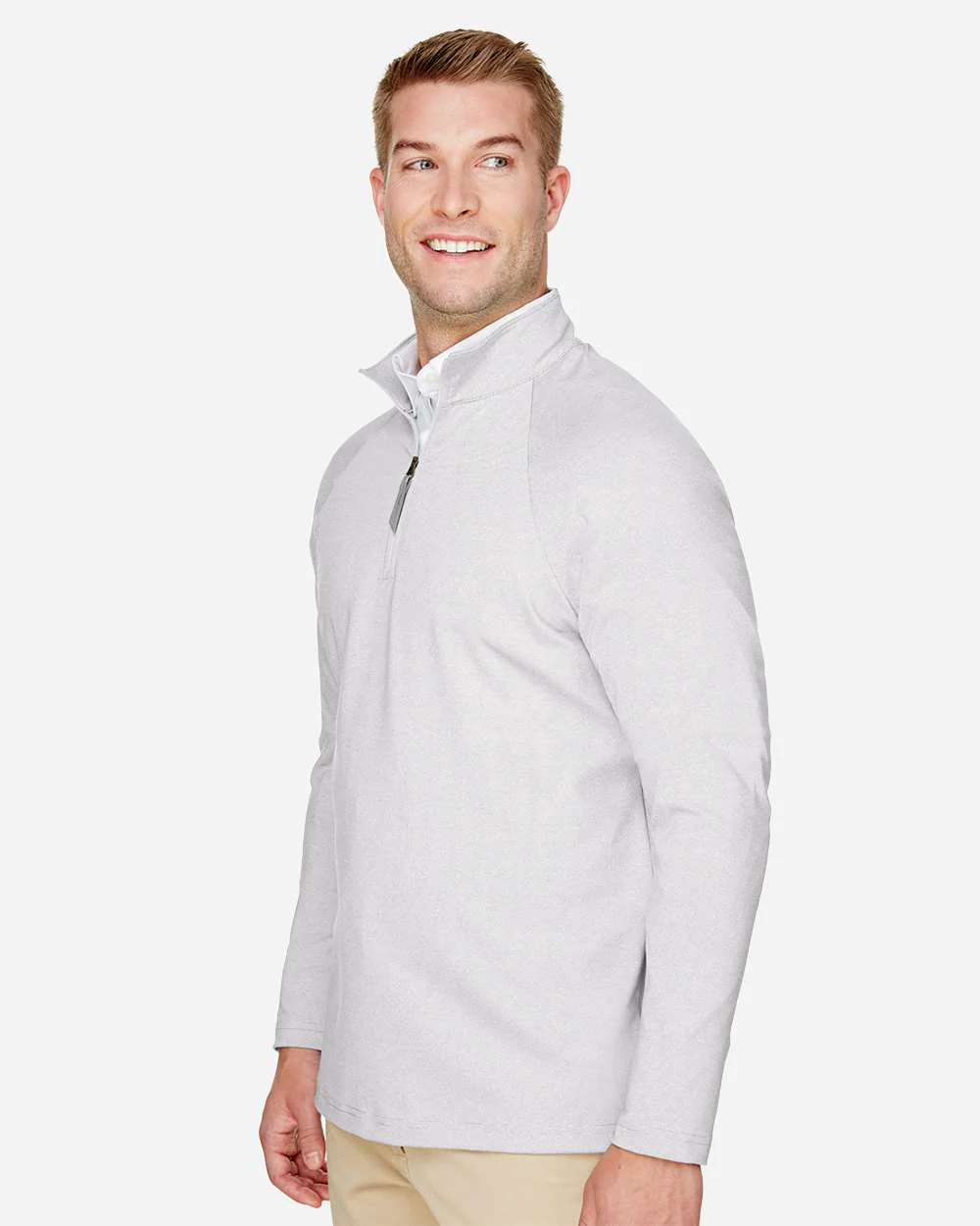 Devon & Jones-DG480-Men's CrownLux Performance® Clubhouse Micro-Stripe Quarter-Zip Pullover - Image 30