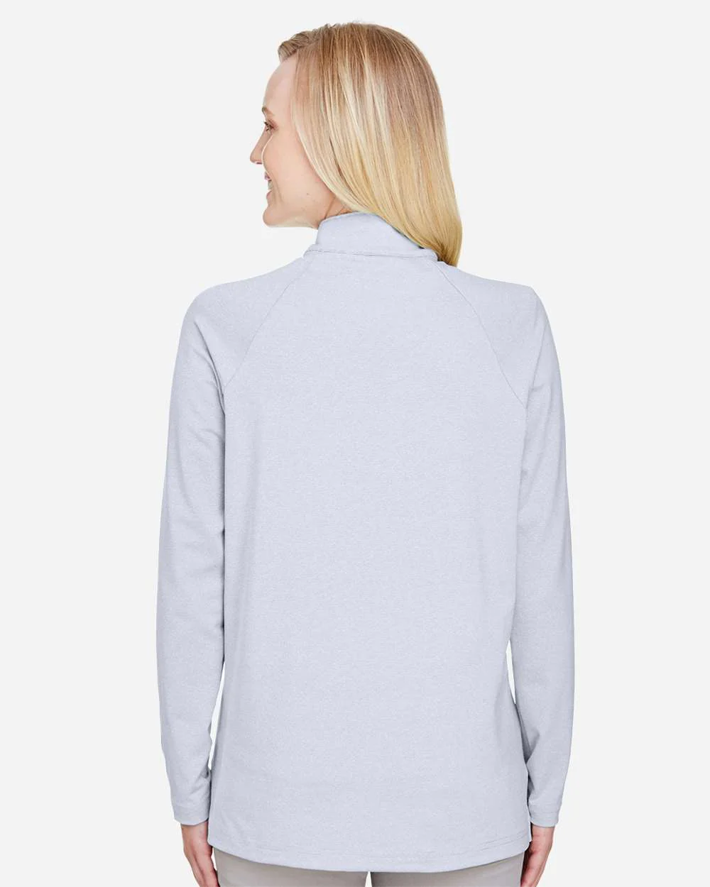 Devon & Jones-DG480W-Women's CrownLux Performance® Clubhouse Micro-Stripe Quarter-Zip Pullover - Image 16