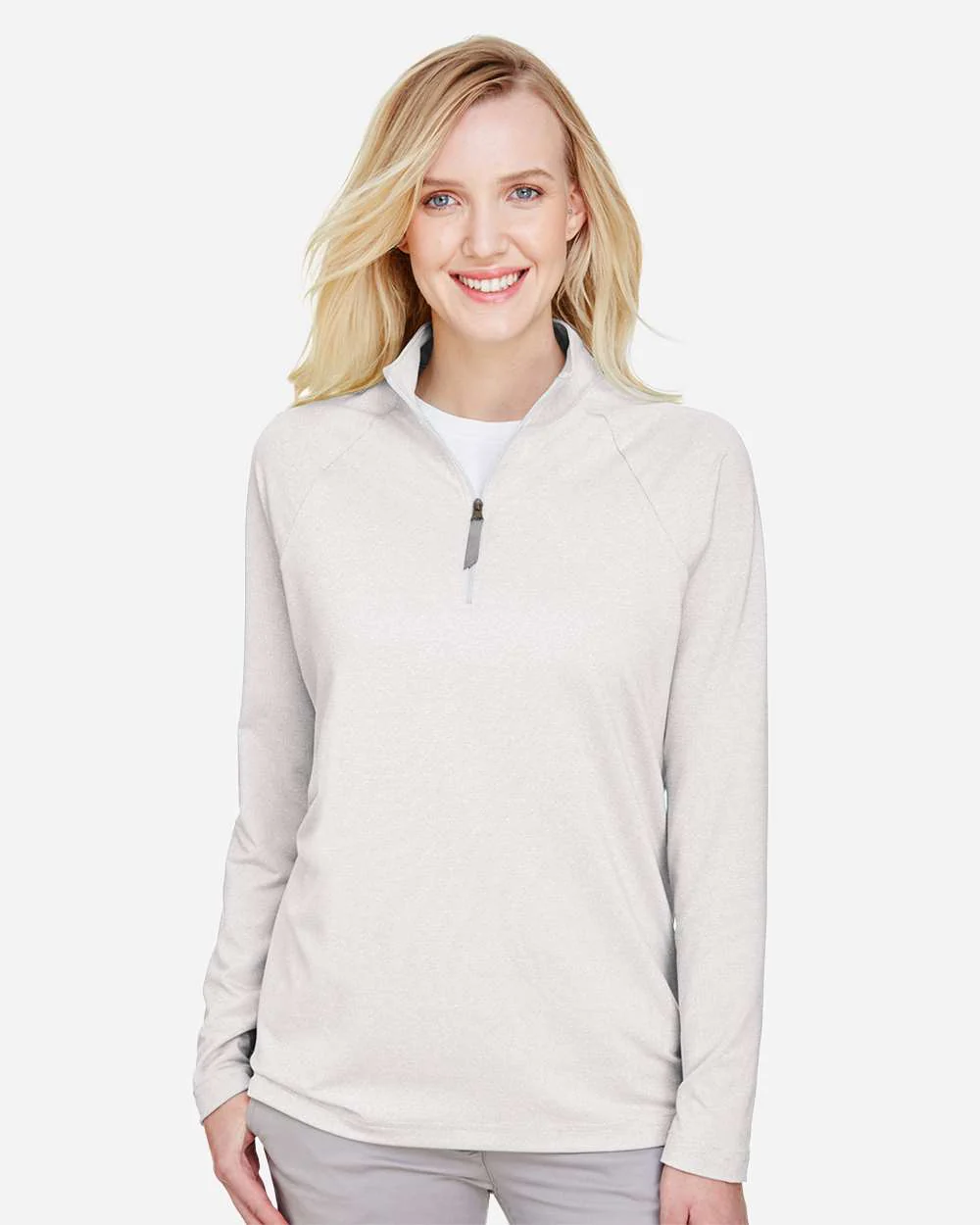 Devon & Jones-DG480W-Women's CrownLux Performance® Clubhouse Micro-Stripe Quarter-Zip Pullover - Image 29