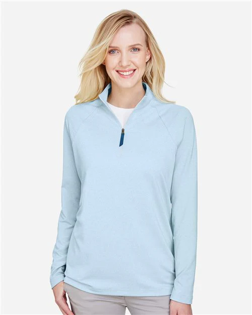 Devon & Jones-DG480W-Women's CrownLux Performance® Clubhouse Micro-Stripe Quarter-Zip Pullover - Image 33