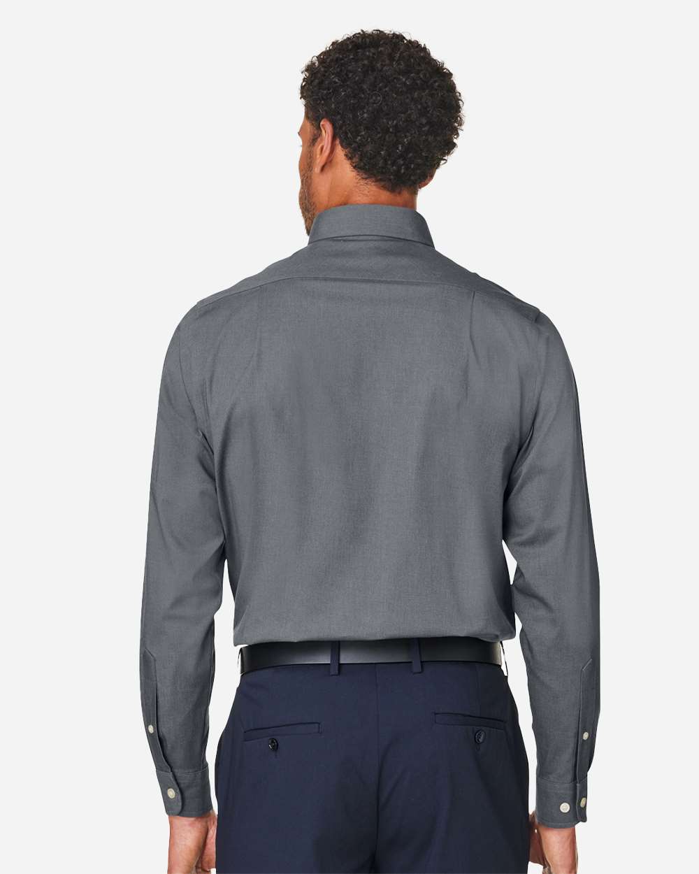 Devon & Jones-DG505-Men's CrownLux Performance® Spencer Poplin Dress Shirt - Image 13