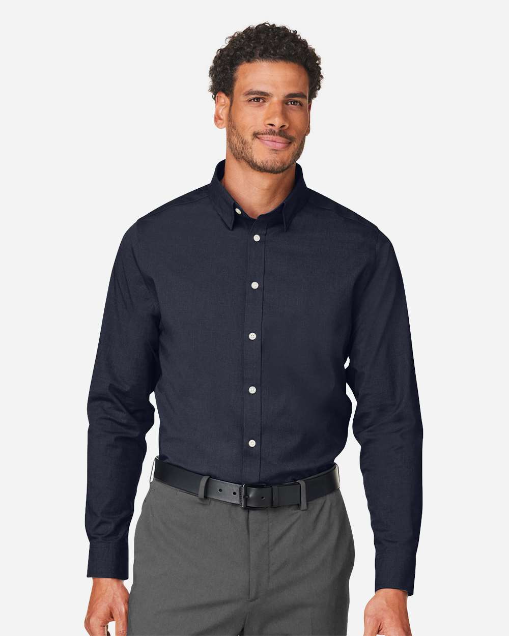 Devon & Jones-DG505-Men's CrownLux Performance® Spencer Poplin Dress Shirt - Image 17