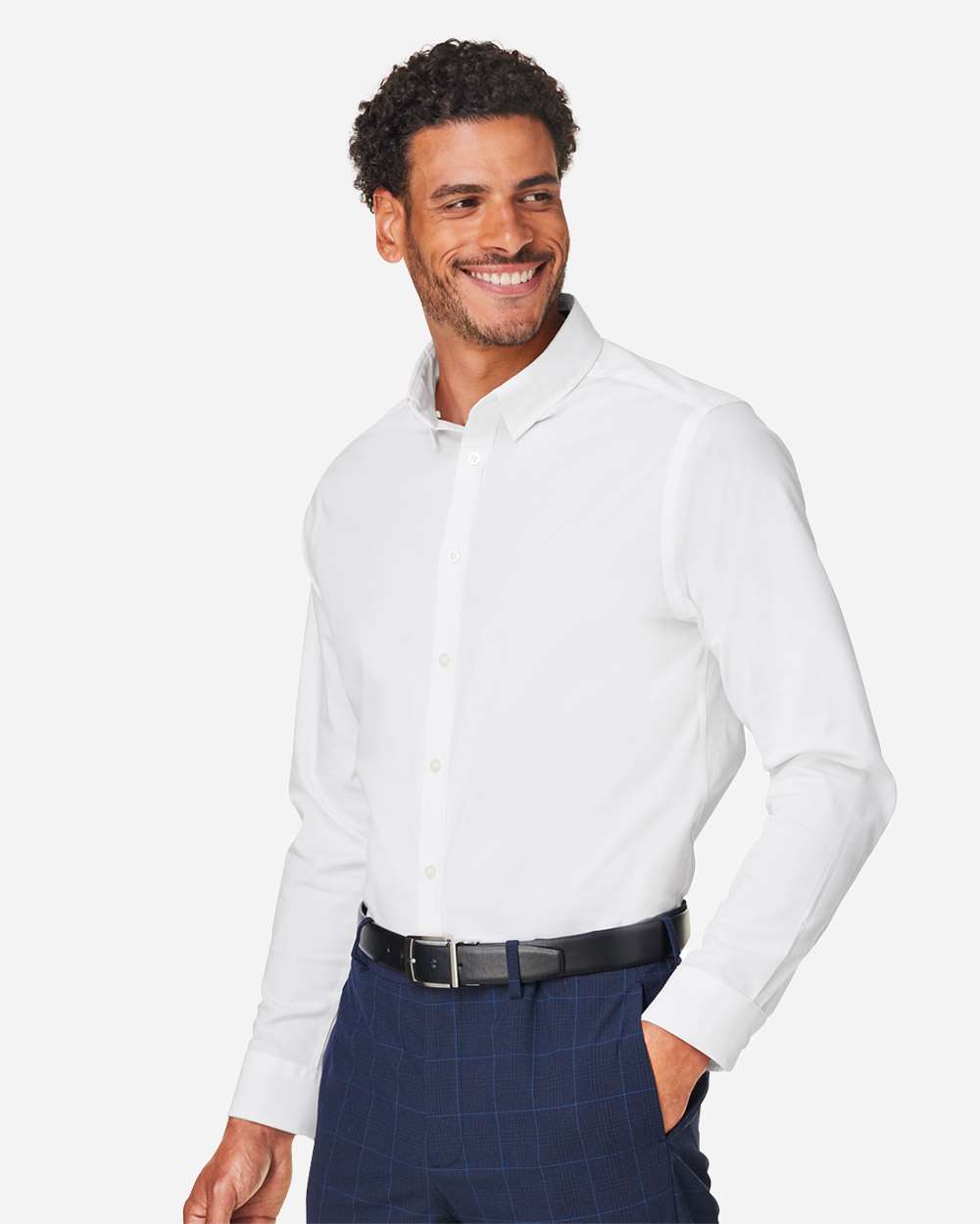 Devon & Jones-DG505-Men's CrownLux Performance® Spencer Poplin Dress Shirt - Image 24