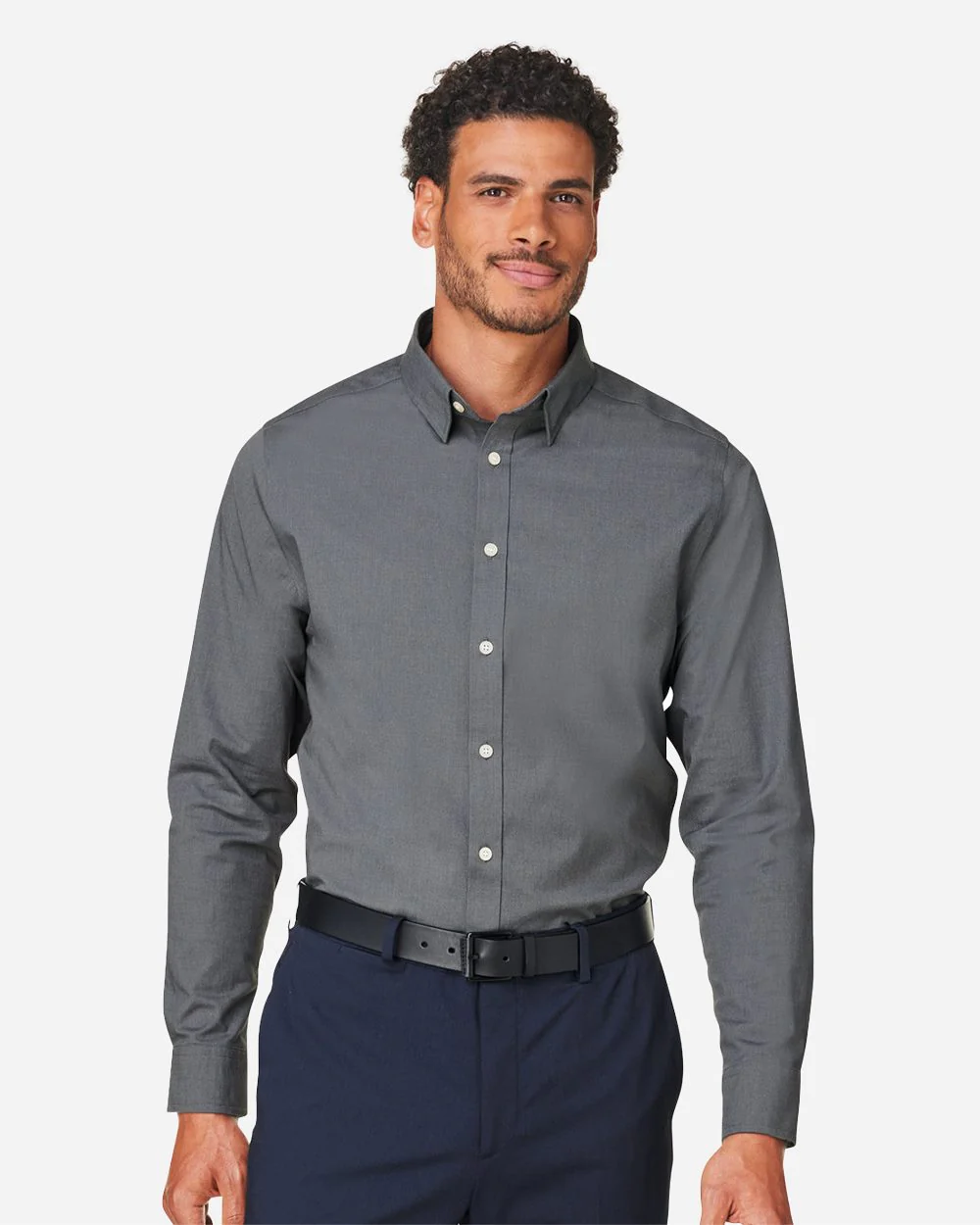 Devon & Jones-DG505-Men's CrownLux Performance® Spencer Poplin Dress Shirt - Image 7