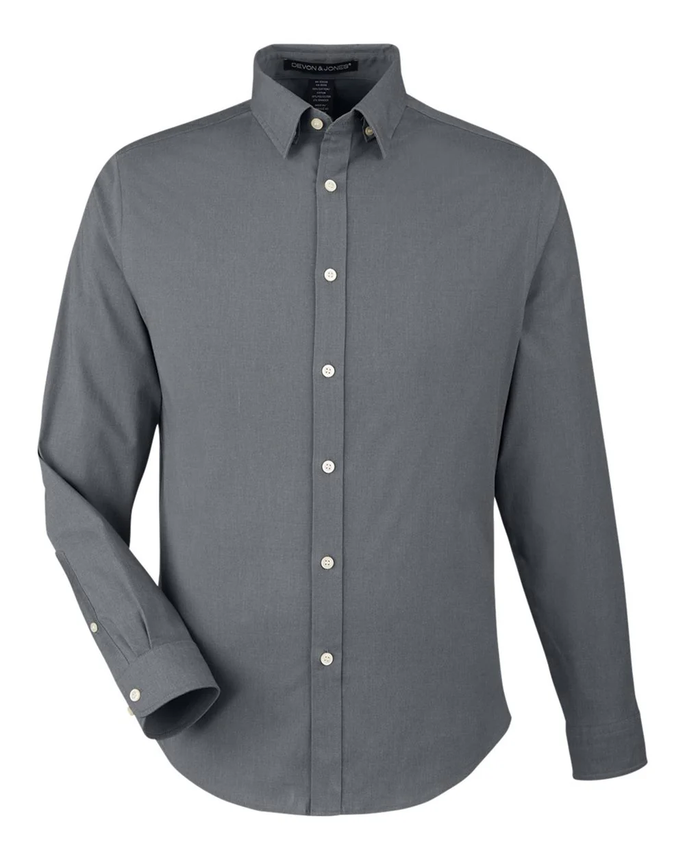 Devon & Jones-DG505-Men's CrownLux Performance® Spencer Poplin Dress Shirt - Image 8
