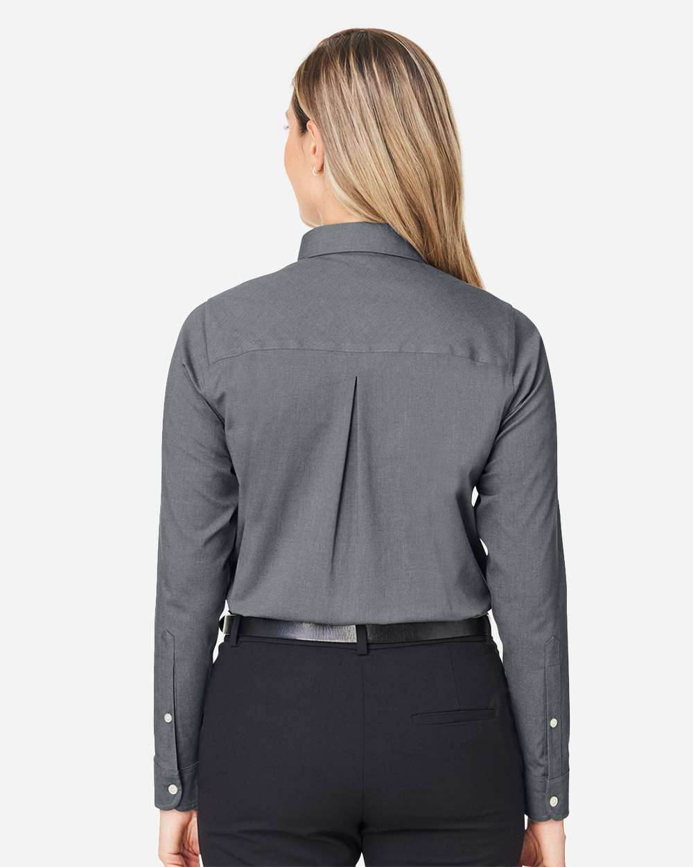Devon & Jones-DG505W-Women's CrownLux Performance® Spencer Poplin Dress Shirt - Image 13
