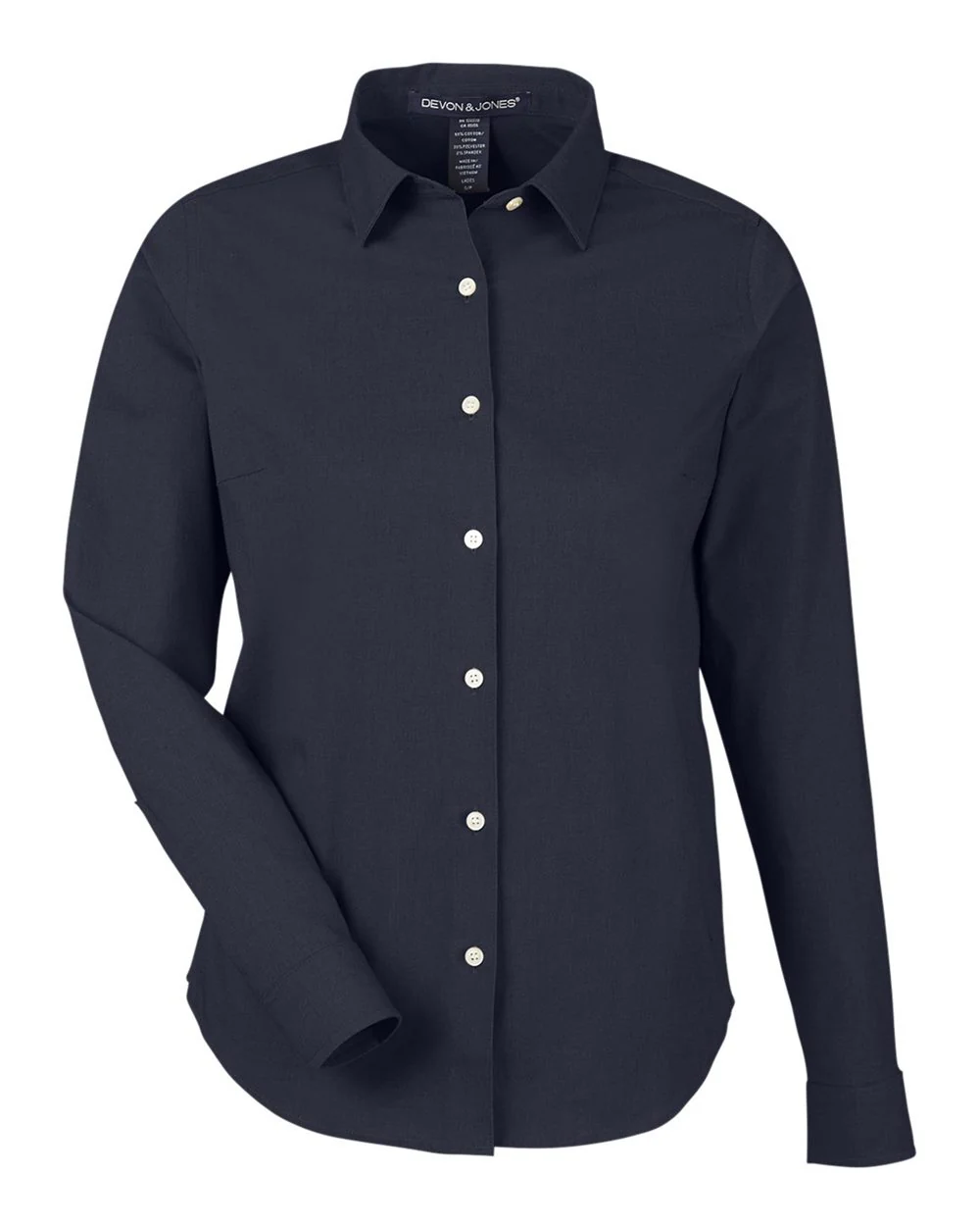 Devon & Jones-DG505W-Women's CrownLux Performance® Spencer Poplin Dress Shirt - Image 14