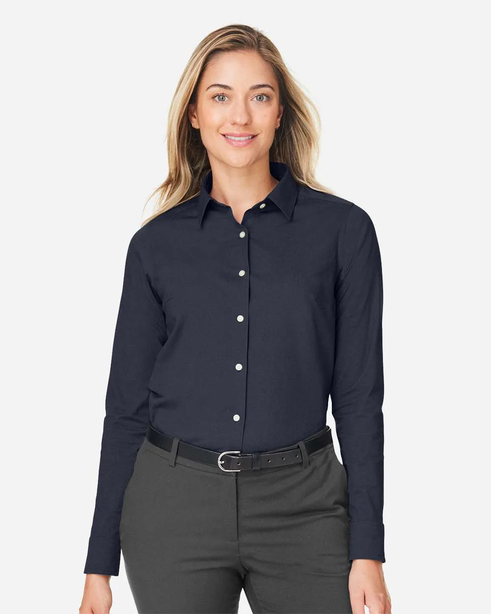 Devon & Jones-DG505W-Women's CrownLux Performance® Spencer Poplin Dress Shirt - Image 17
