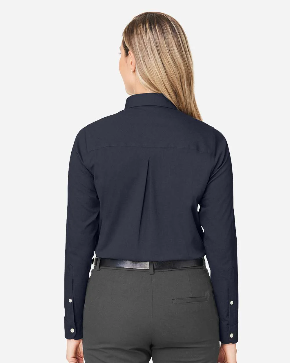 Devon & Jones-DG505W-Women's CrownLux Performance® Spencer Poplin Dress Shirt - Image 19