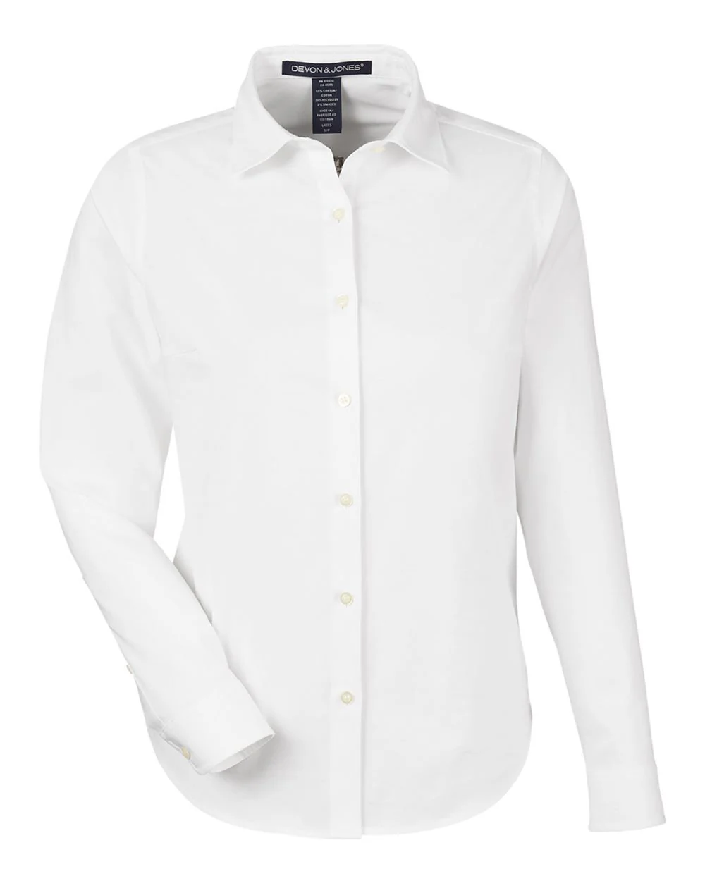 Devon & Jones-DG505W-Women's CrownLux Performance® Spencer Poplin Dress Shirt - Image 20