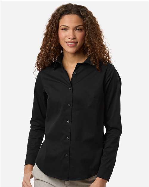Devon & Jones-DG505W-Women's CrownLux Performance® Spencer Poplin Dress Shirt - Image 29