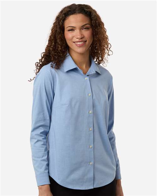 Devon & Jones-DG505W-Women's CrownLux Performance® Spencer Poplin Dress Shirt - Image 32