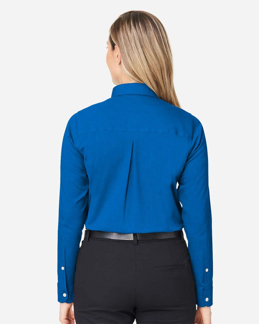 Devon & Jones-DG505W-Women's CrownLux Performance® Spencer Poplin Dress Shirt - Image 6
