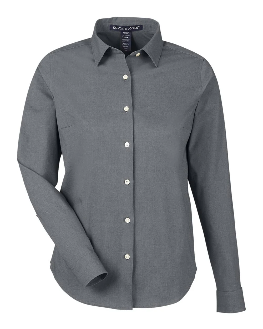 Devon & Jones-DG505W-Women's CrownLux Performance® Spencer Poplin Dress Shirt - Image 8