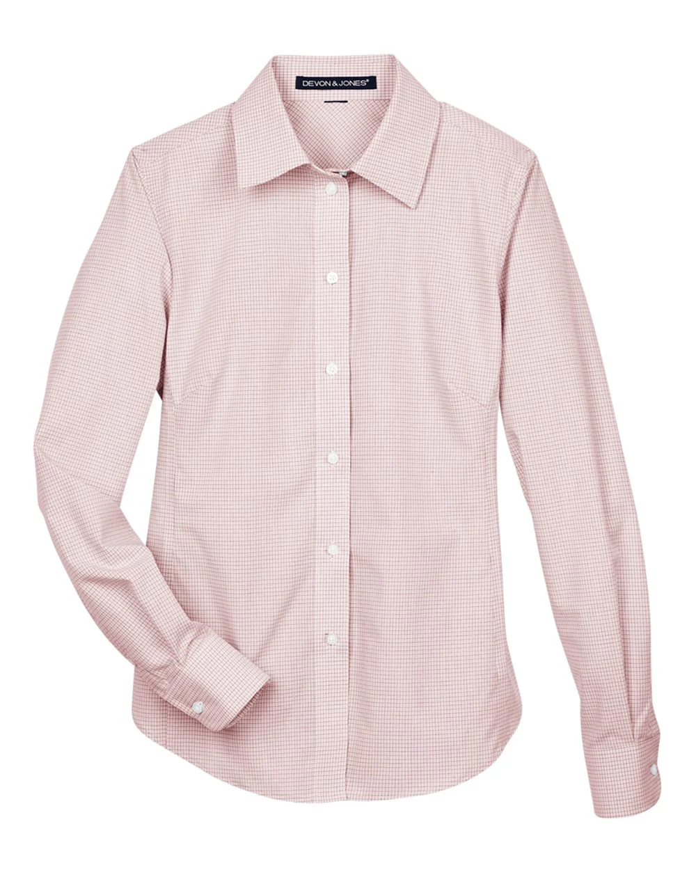 Devon & Jones-DG510W-Women's Crown Collection® Micro Tattersall Woven Dress Shirt - Image 17