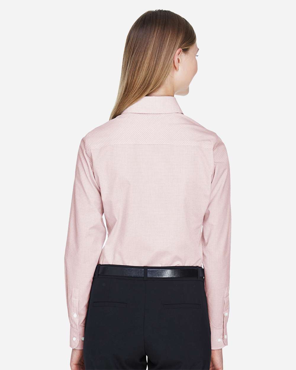 Devon & Jones-DG510W-Women's Crown Collection® Micro Tattersall Woven Dress Shirt - Image 21
