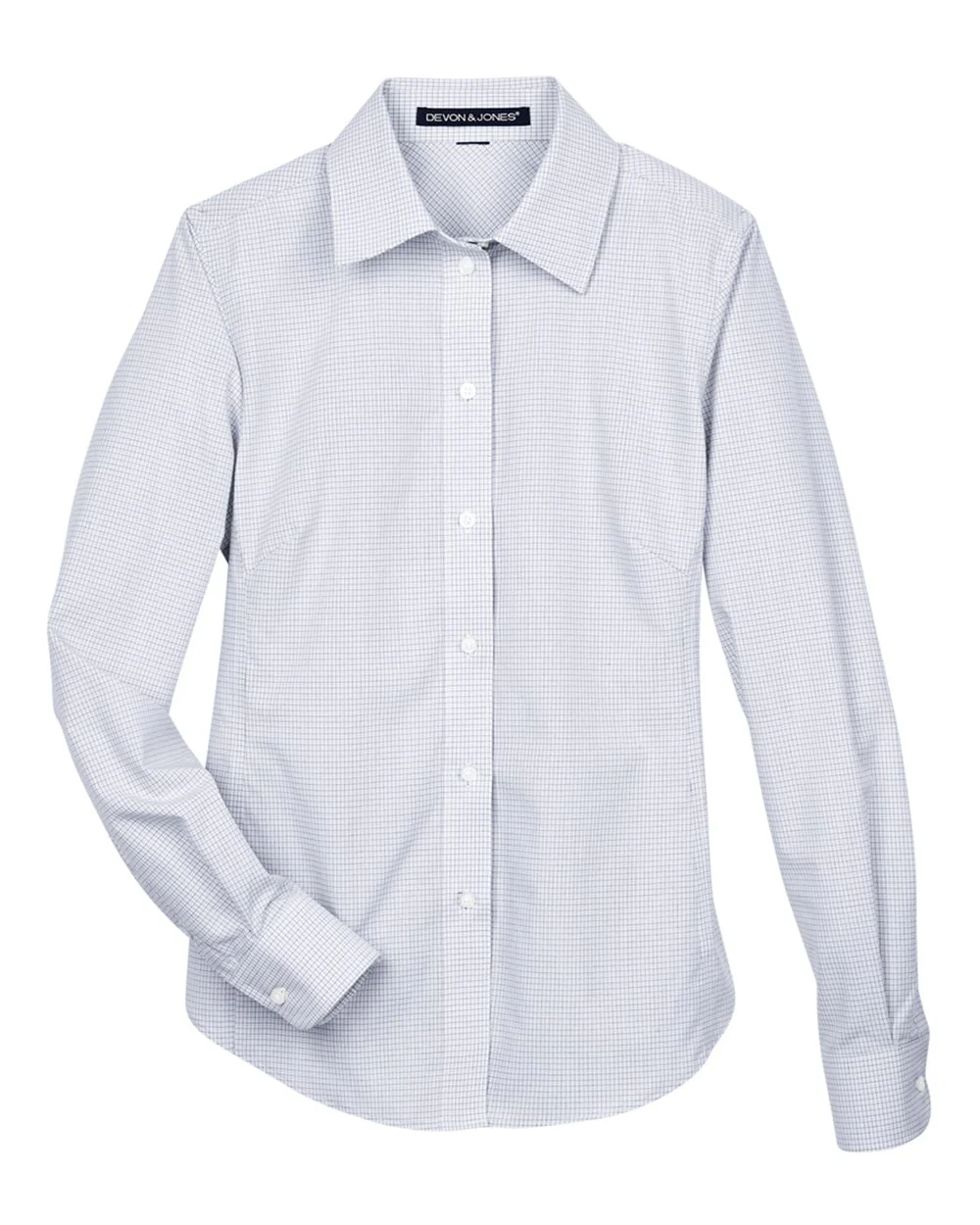 Devon & Jones-DG510W-Women's Crown Collection® Micro Tattersall Woven Dress Shirt - Image 22
