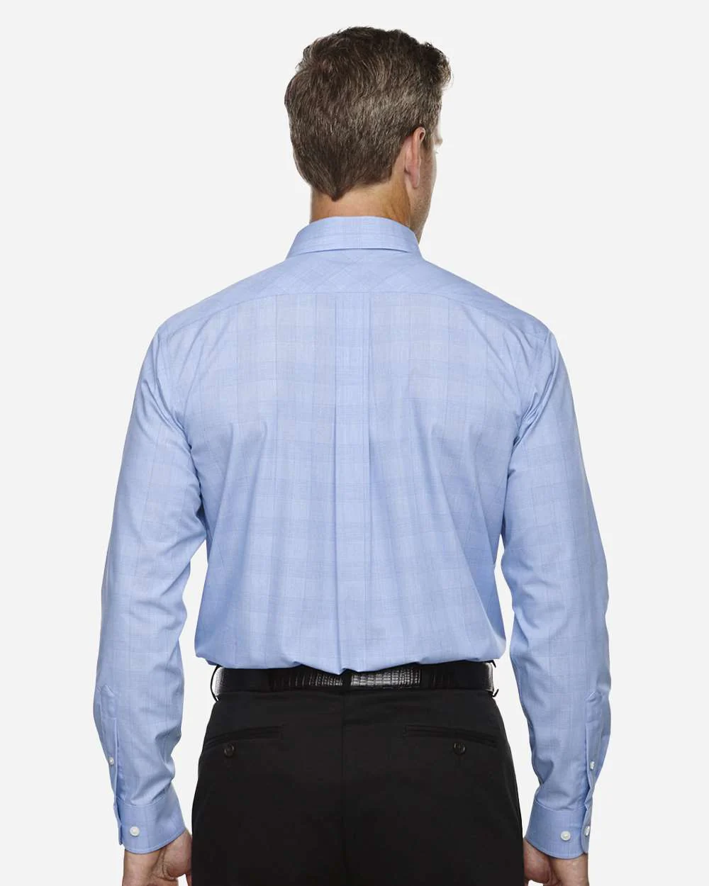 Devon & Jones-DG520-Men's Crown Collection® Glen Plaid Woven Dress Shirt - Image 11