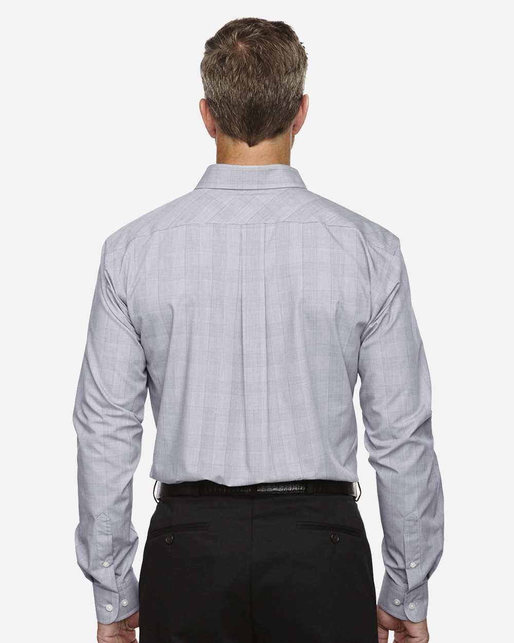 Devon & Jones-DG520-Men's Crown Collection® Glen Plaid Woven Dress Shirt - Image 5