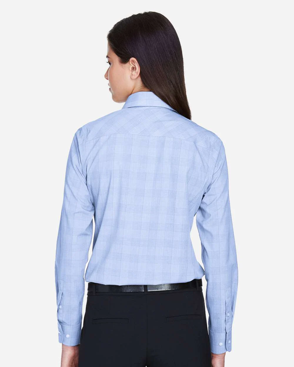 Devon & Jones-DG520W-Women's Crown Collection® Glen Plaid Woven Dress Shirt - Image 11