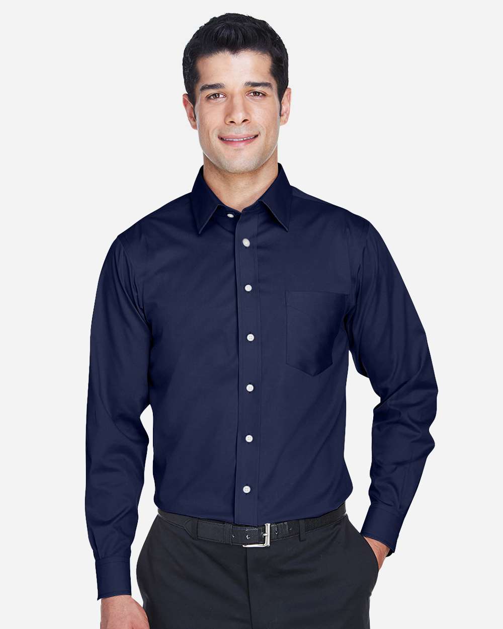 Devon & Jones-DG530-Men's Crown Collection® Solid Stretch Twill Woven Dress Shirt - Image 14