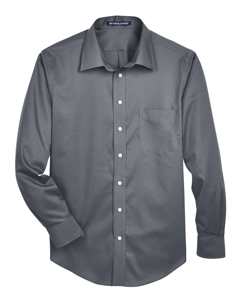 Devon & Jones-DG530-Men's Crown Collection® Solid Stretch Twill Woven Dress Shirt - Image 7