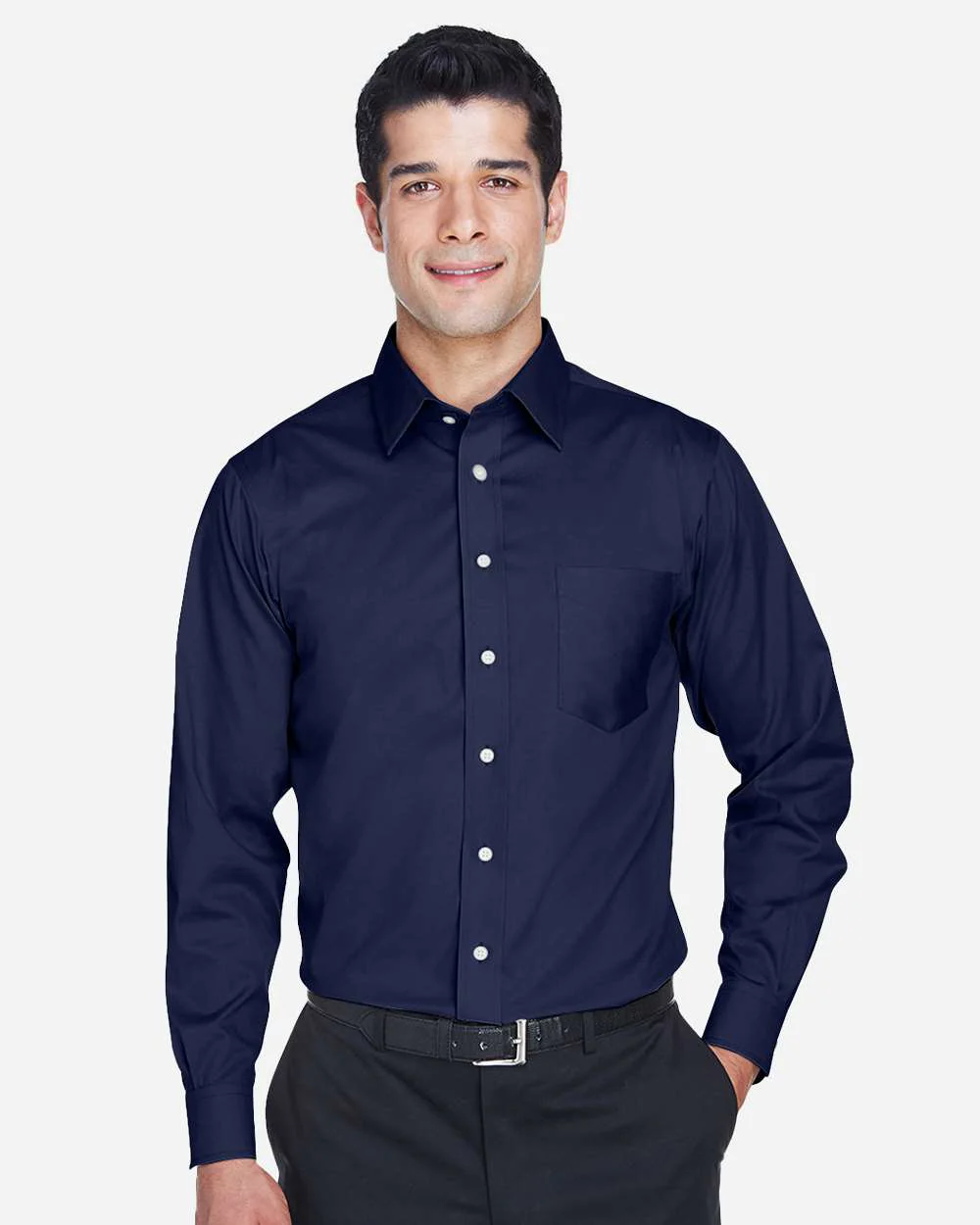 Devon & Jones-DG530T-Men's Crown Collection® Tall Solid Stretch Twill Woven Dress Shirt - Image 14