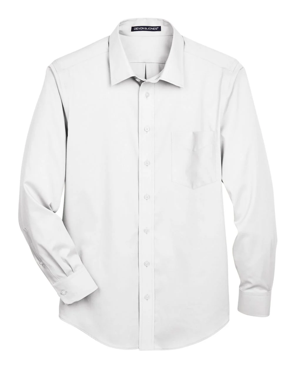 Devon & Jones-DG530T-Men's Crown Collection® Tall Solid Stretch Twill Woven Dress Shirt - Image 17