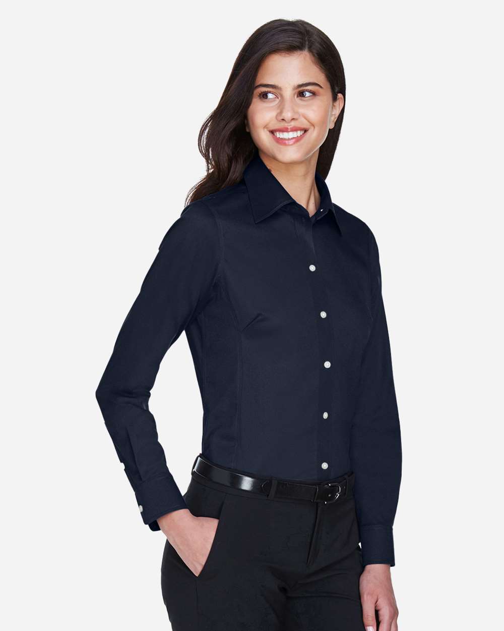 Devon & Jones-DG530W-Women's Crown Collection® Solid Stretch Twill Woven Dress Shirt - Image 15
