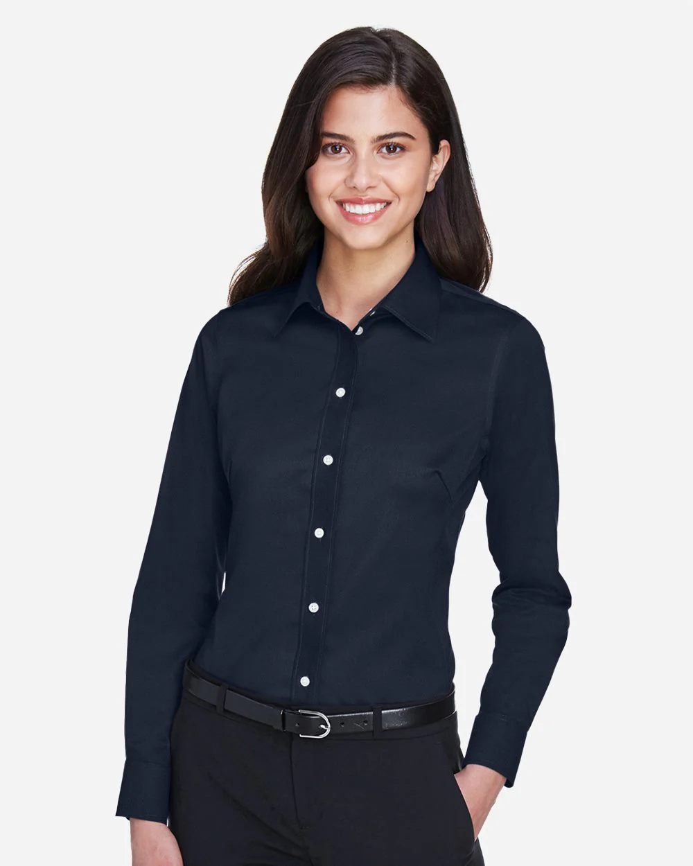 Devon & Jones-DG530W-Women's Crown Collection® Solid Stretch Twill Woven Dress Shirt - Image 6