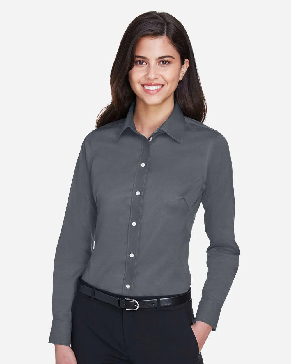 Devon & Jones-DG530W-Women's Crown Collection® Solid Stretch Twill Woven Dress Shirt - Image 9