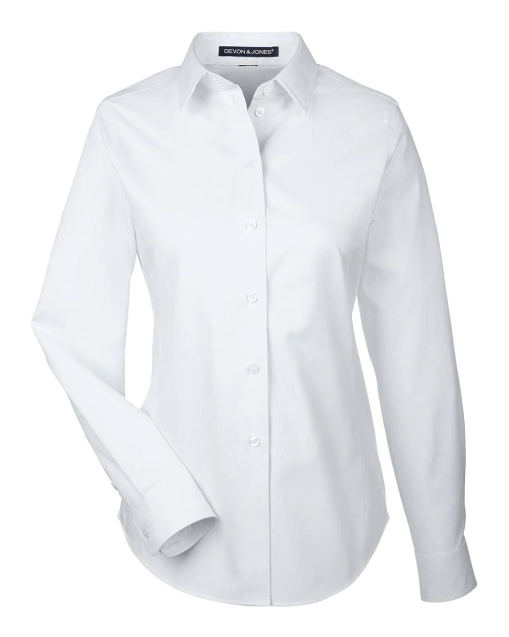 Devon & Jones-DG532W-Women's Crown Collection® Royal Dobby Woven Dress Shirt - Image 10