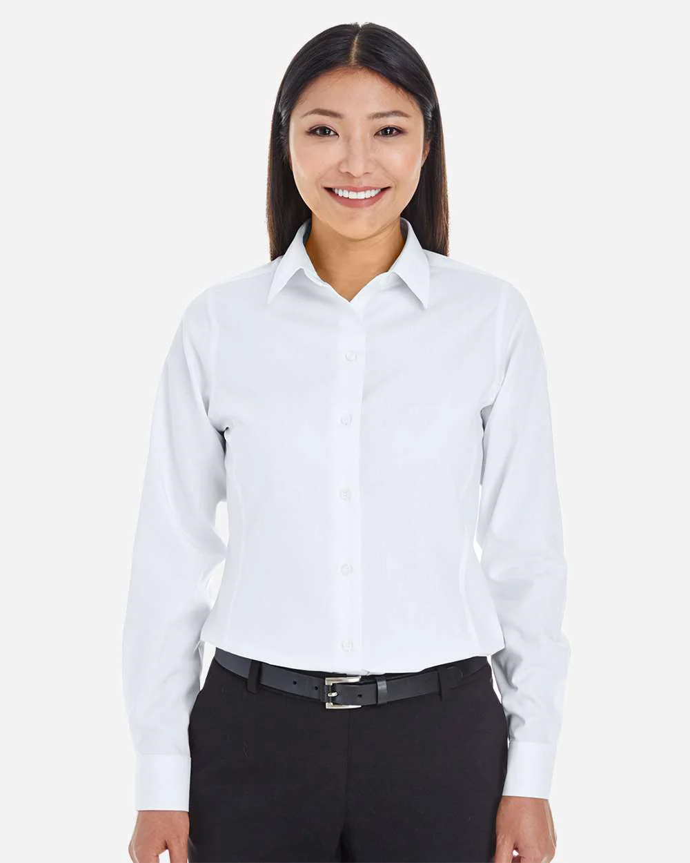 Devon & Jones-DG532W-Women's Crown Collection® Royal Dobby Woven Dress Shirt - Image 11