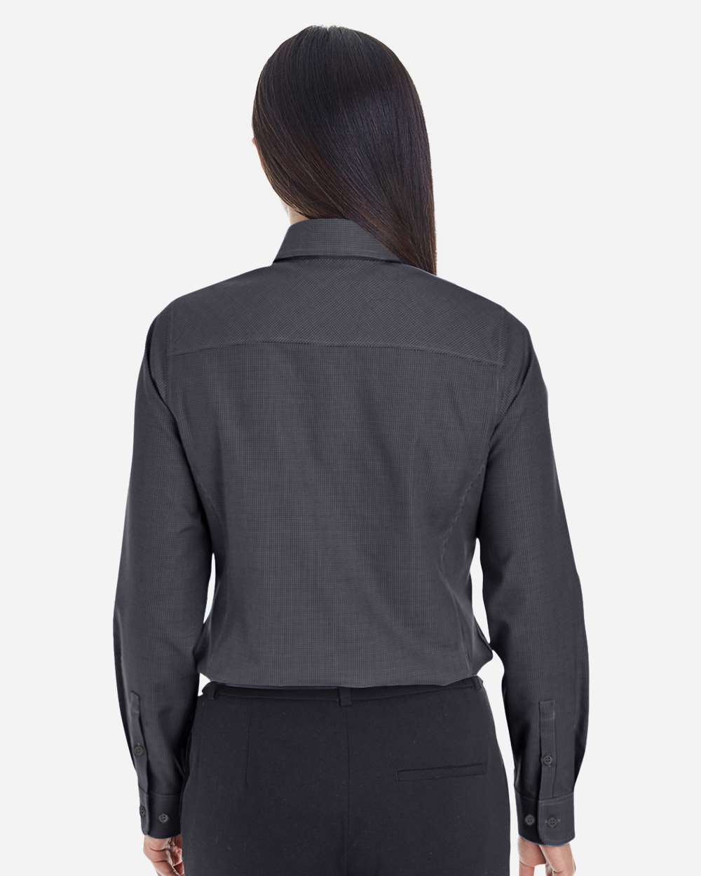 Devon & Jones-DG532W-Women's Crown Collection® Royal Dobby Woven Dress Shirt - Image 4