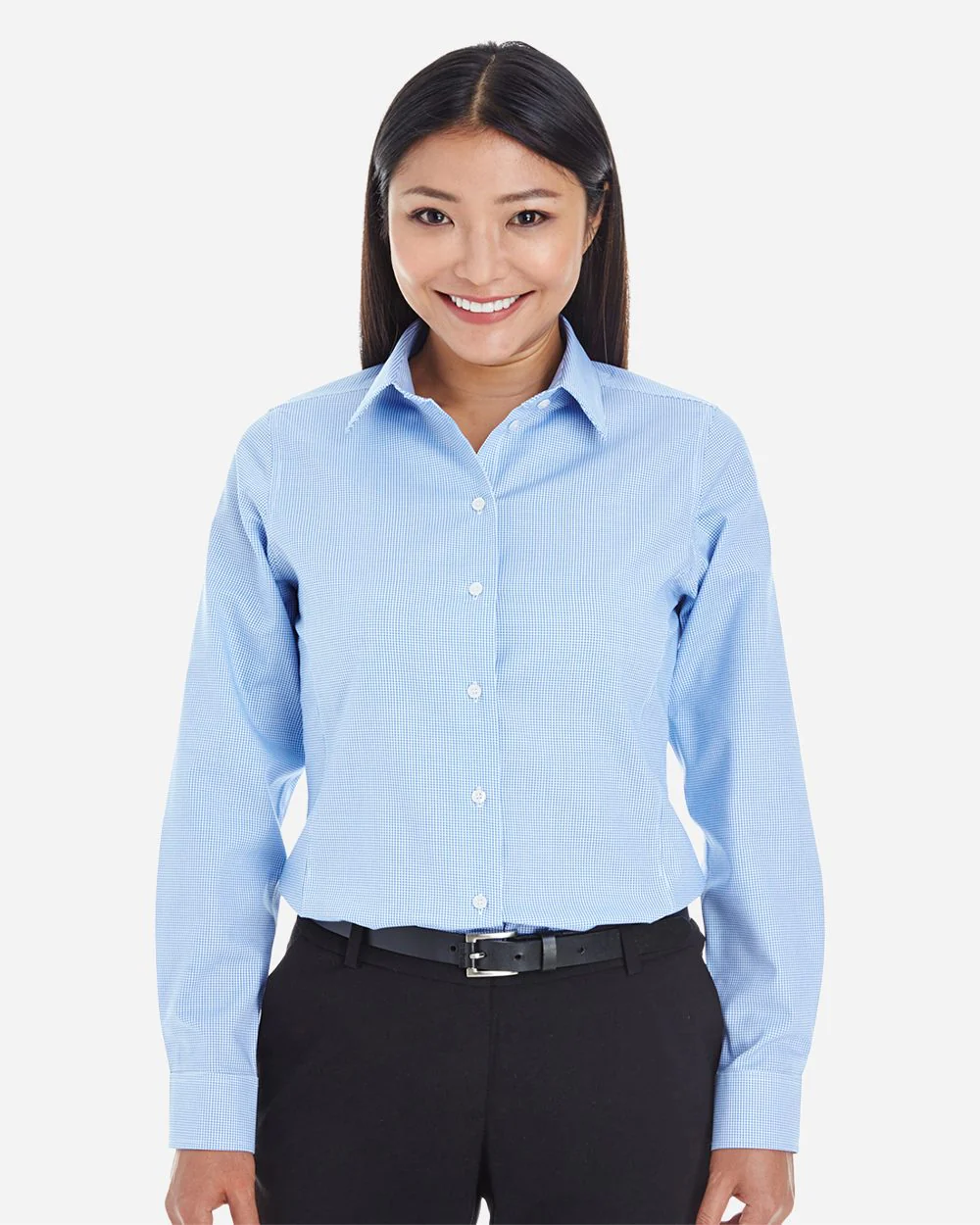 Devon & Jones-DG532W-Women's Crown Collection® Royal Dobby Woven Dress Shirt - Image 5