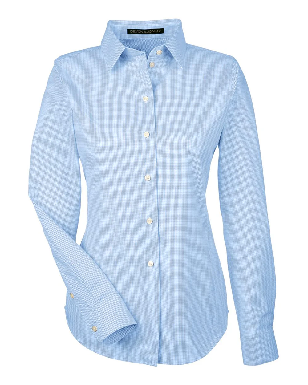 Devon & Jones-DG532W-Women's Crown Collection® Royal Dobby Woven Dress Shirt - Image 6