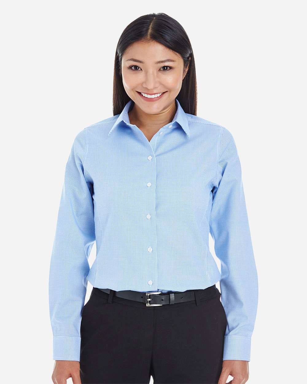 Devon & Jones-DG532W-Women's Crown Collection® Royal Dobby Woven Dress Shirt - Image 7