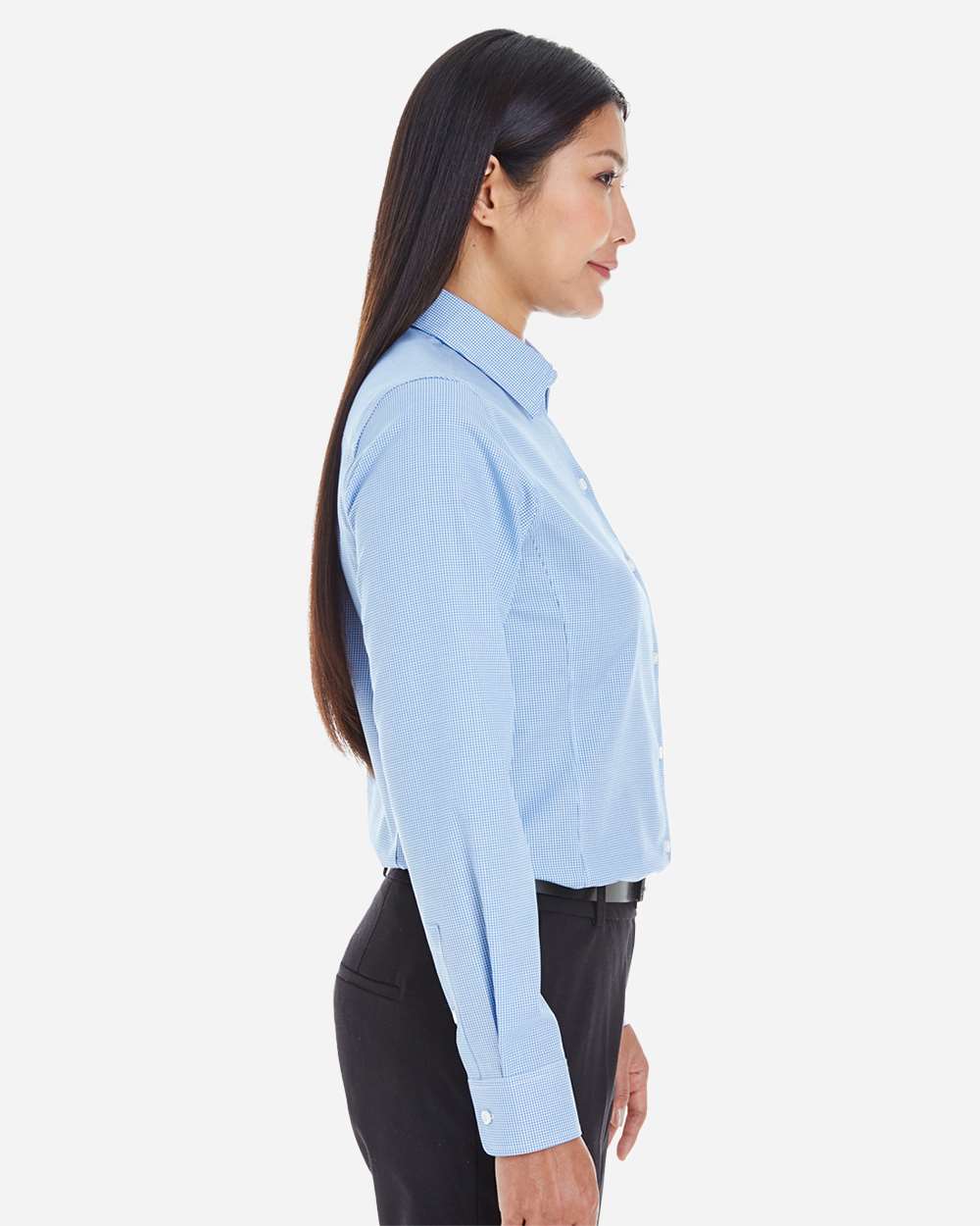 Devon & Jones-DG532W-Women's Crown Collection® Royal Dobby Woven Dress Shirt - Image 8