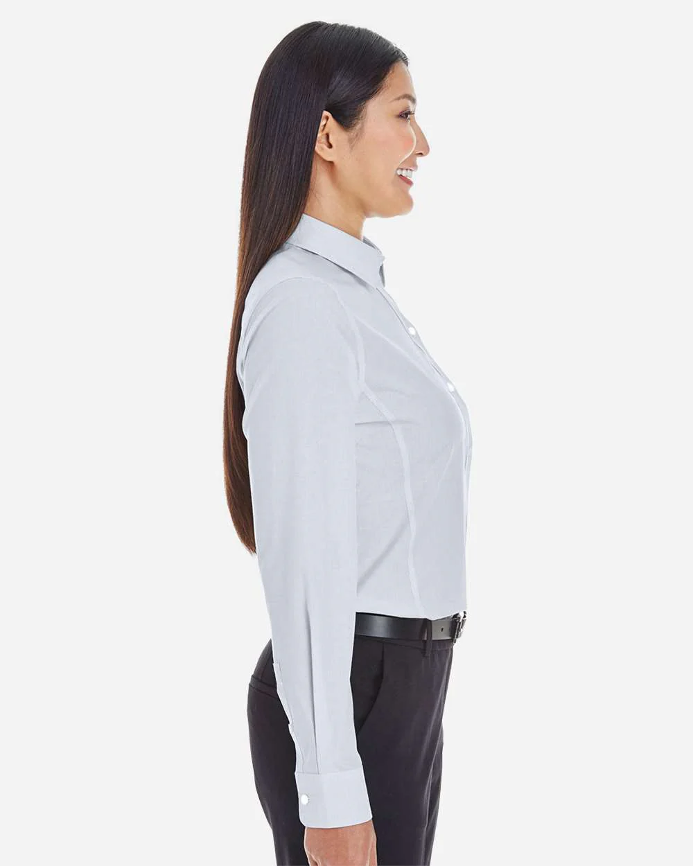 Devon & Jones-DG534W-Women's Crown Collection® Striped Woven Dress Shirt - Image 16
