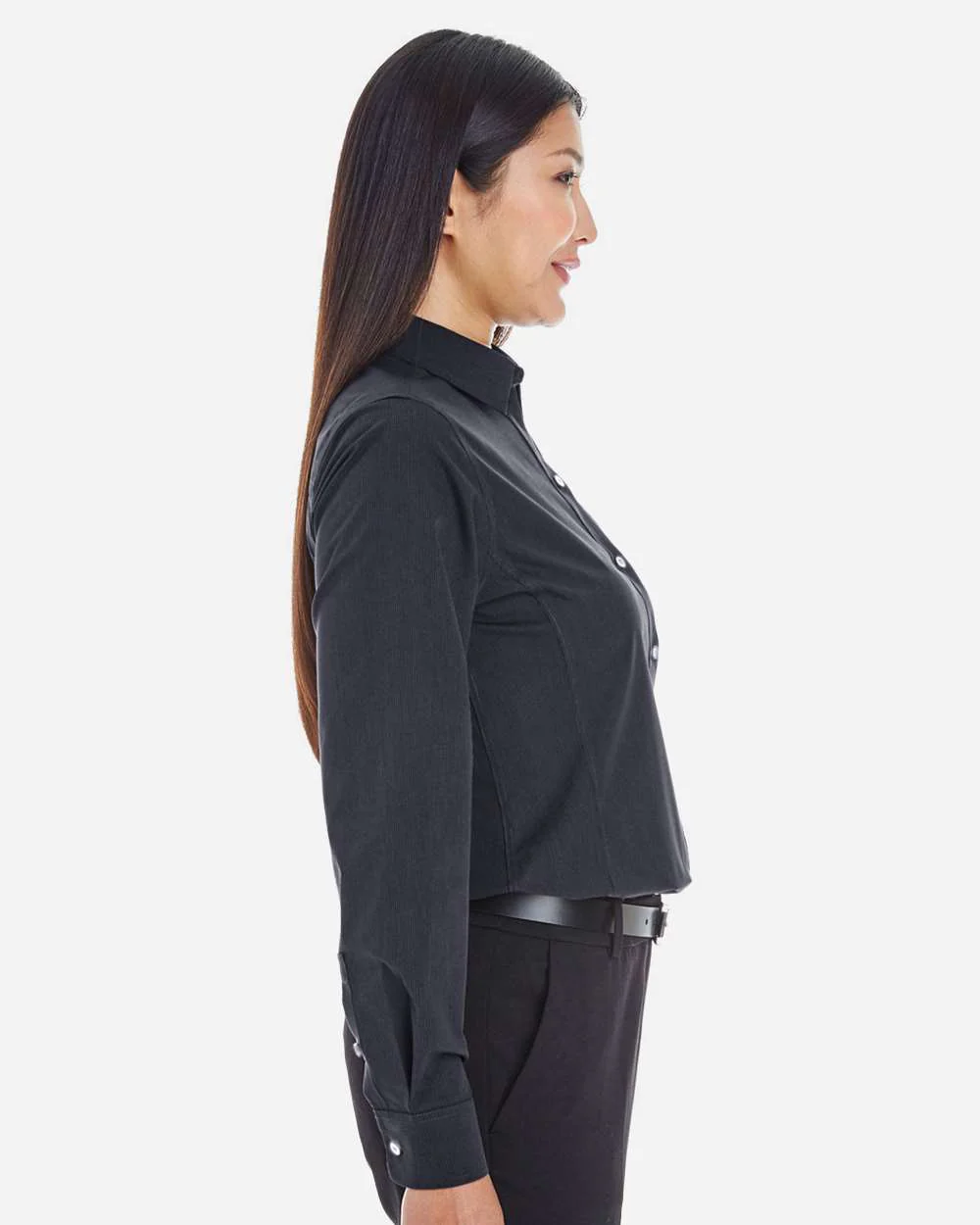 Devon & Jones-DG534W-Women's Crown Collection® Striped Woven Dress Shirt - Image 3